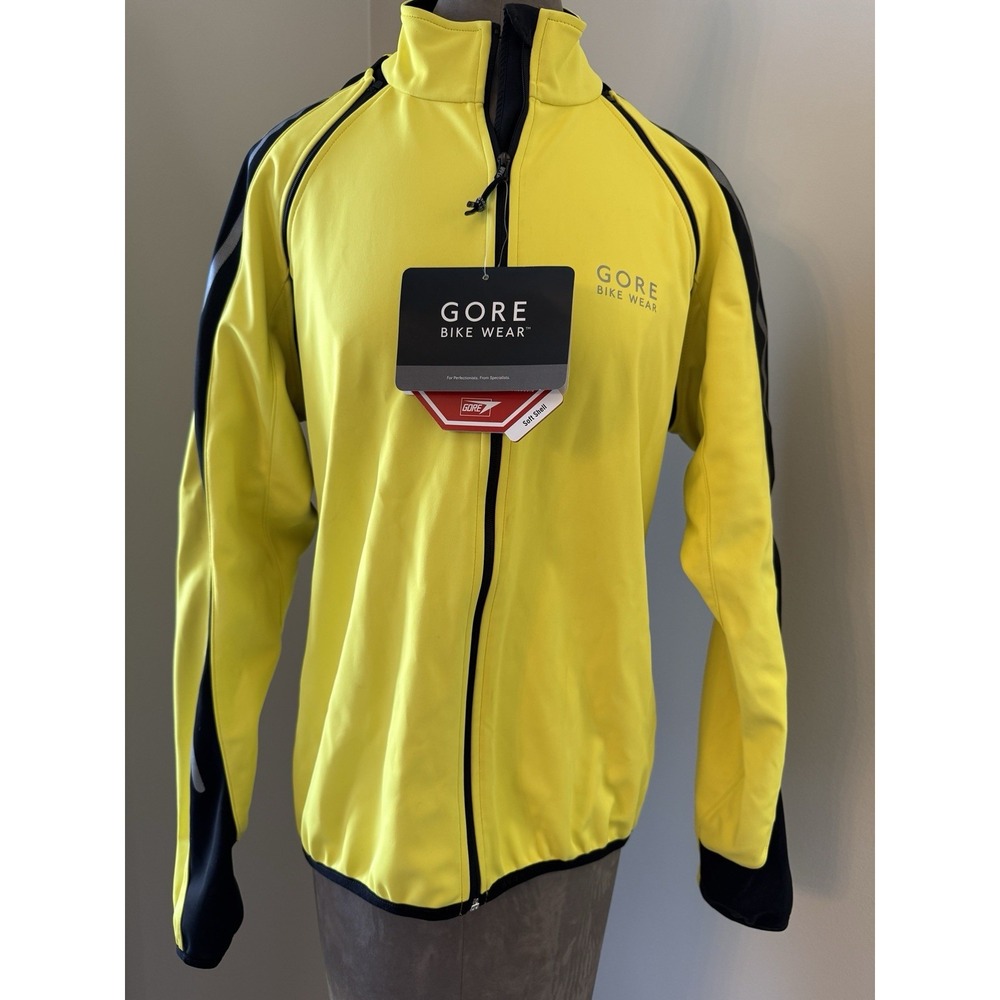 Gore Bike Wear Phantom II Jacket, Lemon/Black SZ Large NEW with Tags